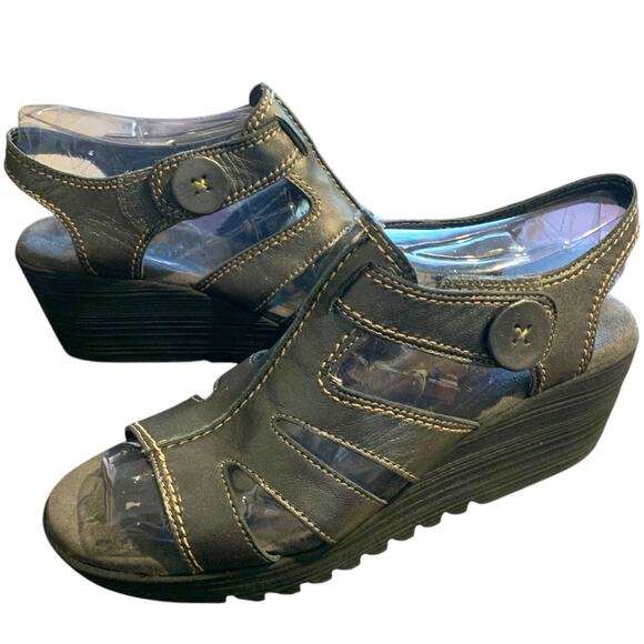 Aerosoles Sandals Women's Size 6 French Silver Leather Shopping Bogs Everyday - Picture 1 of 8